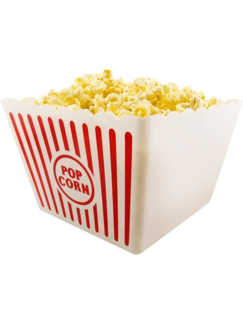 Classic Red & White Striped Popcorn Containers - Perfect for Movie Night (2